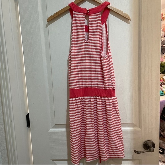 ROMPER melon white striped summer outfit swim cover lounge size medium - Picture 2 of 8